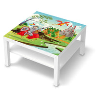 Selbstklebende Folie Fairytale - IKEA Lack Tisch 78x78 cm - weiss