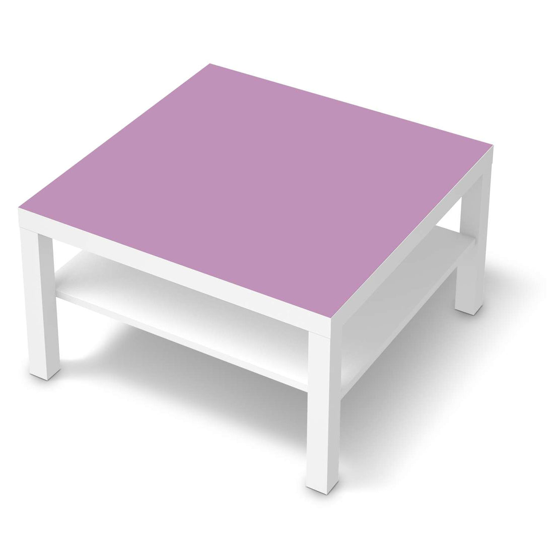 Selbstklebende Folie Flieder Light - IKEA Lack Tisch 78x78 cm - weiss
