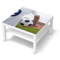 Selbstklebende Folie Footballmania - IKEA Lack Tisch 78x78 cm - weiss