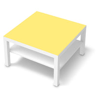 Selbstklebende Folie Gelb Light - IKEA Lack Tisch 78x78 cm - weiss