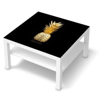 Selbstklebende Folie Goldenes Früchtchen - IKEA Lack Tisch 78x78 cm - weiss