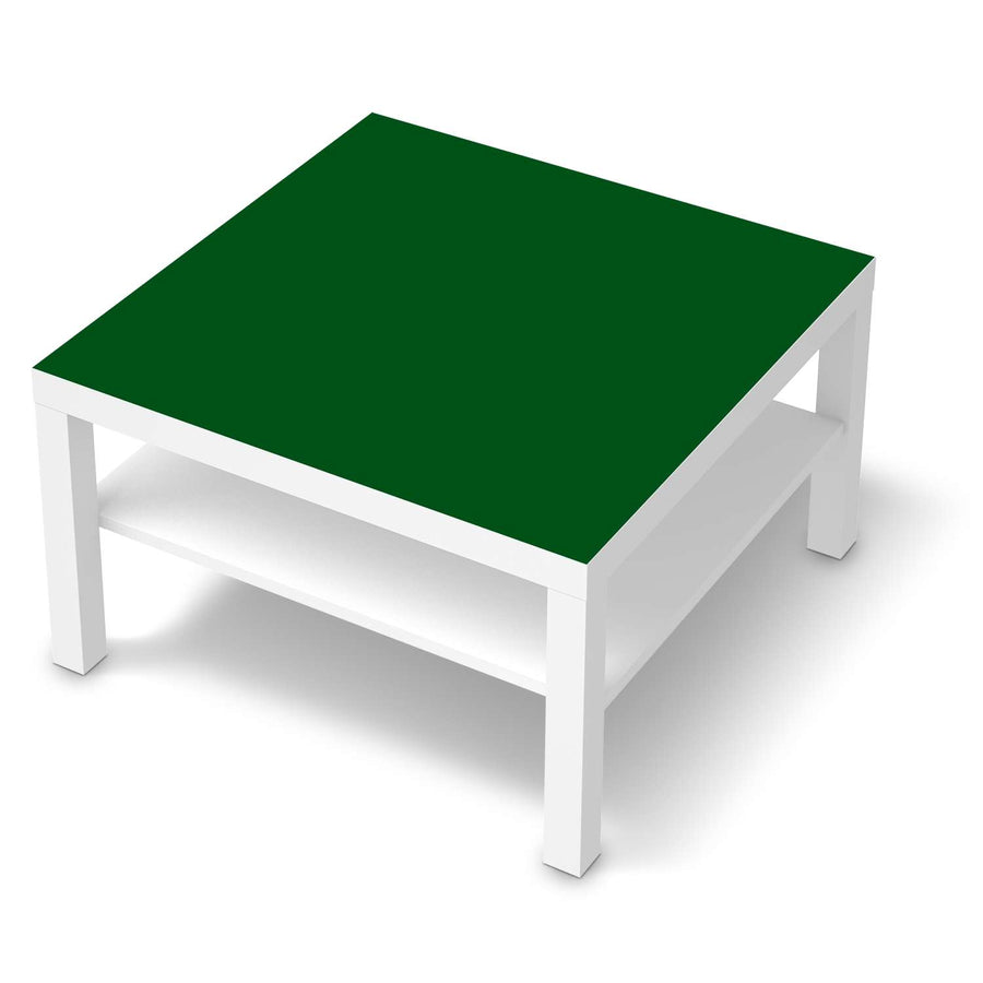 Selbstklebende Folie Grün Dark - IKEA Lack Tisch 78x78 cm - weiss
