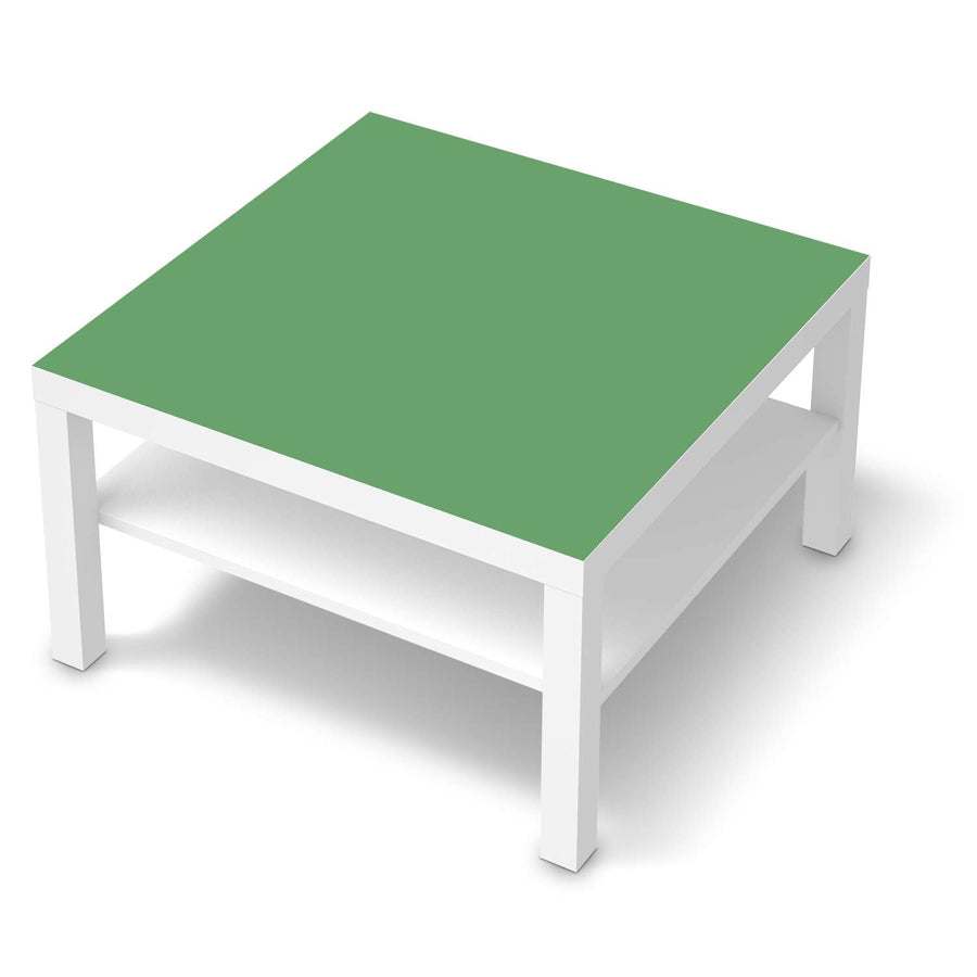Selbstklebende Folie Grün Light - IKEA Lack Tisch 78x78 cm - weiss
