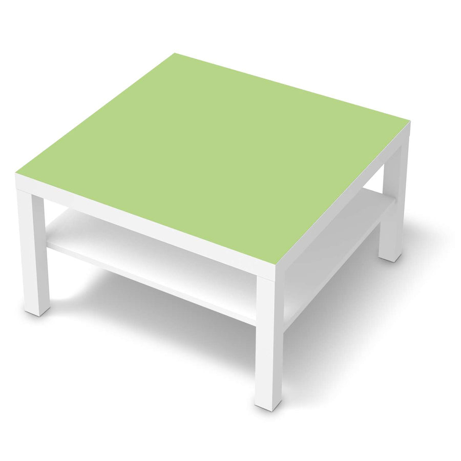 Selbstklebende Folie Hellgrün Light - IKEA Lack Tisch 78x78 cm - weiss