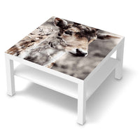 Selbstklebende Folie Hirsch - IKEA Lack Tisch 78x78 cm - weiss