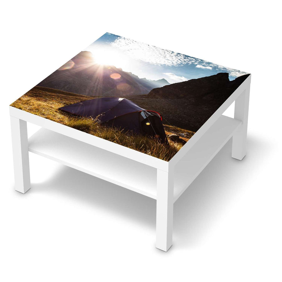 Selbstklebende Folie Into the Wild - IKEA Lack Tisch 78x78 cm - weiss