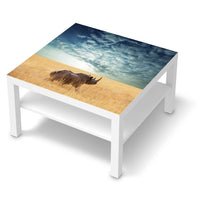 Selbstklebende Folie Rhino - IKEA Lack Tisch 78x78 cm - weiss