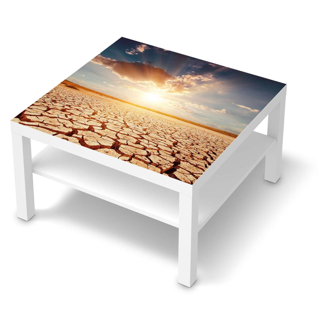 Selbstklebende Folie Savanne - IKEA Lack Tisch 78x78 cm - weiss
