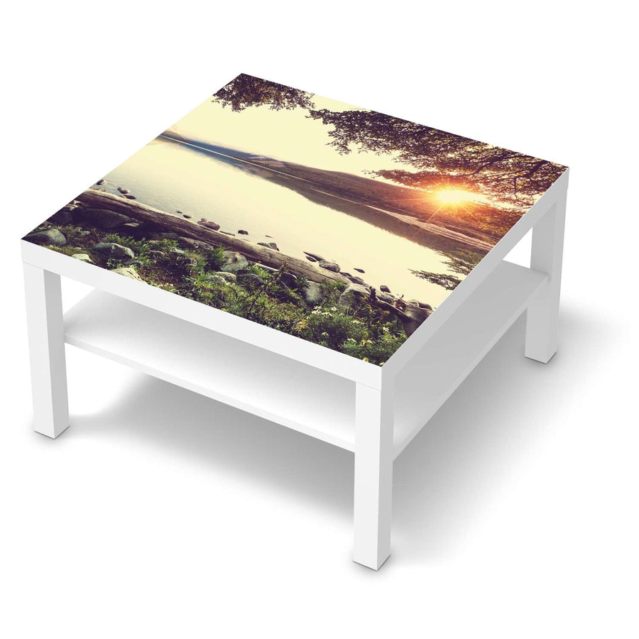 Selbstklebende Folie Seaside Dreams - IKEA Lack Tisch 78x78 cm - weiss