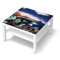 Selbstklebende Folie Seaside - IKEA Lack Tisch 78x78 cm - weiss