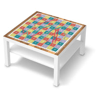 Selbstklebende Folie Spieltisch Leiternspiel - IKEA Lack Tisch 78x78 cm - weiss