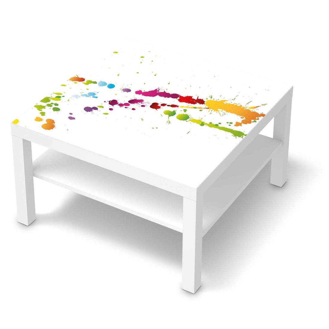Selbstklebende Folie Splash 2 - IKEA Lack Tisch 78x78 cm - weiss