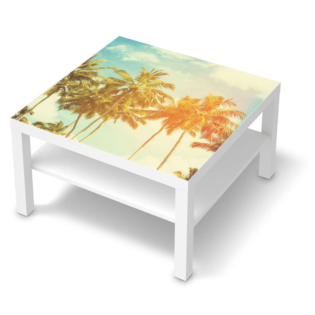 Selbstklebende Folie Sun Flair - IKEA Lack Tisch 78x78 cm - weiss