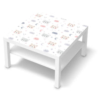 Selbstklebende Folie Sweet Dreams - IKEA Lack Tisch 78x78 cm - weiss