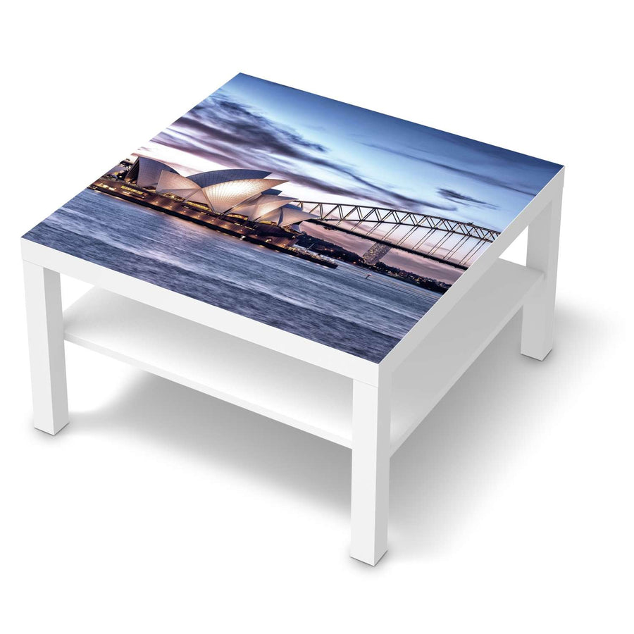 Selbstklebende Folie Sydney - IKEA Lack Tisch 78x78 cm - weiss