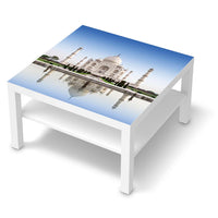 Selbstklebende Folie Taj Mahal - IKEA Lack Tisch 78x78 cm - weiss