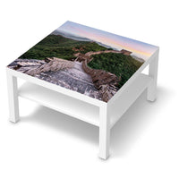 Selbstklebende Folie The Great Wall - IKEA Lack Tisch 78x78 cm - weiss