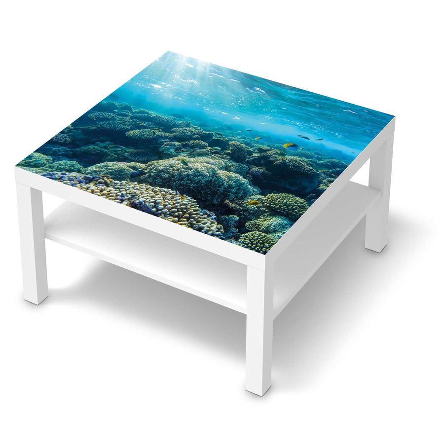Selbstklebende Folie Underwater World - IKEA Lack Tisch 78x78 cm - weiss