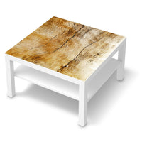 Selbstklebende Folie Unterholz - IKEA Lack Tisch 78x78 cm - weiss