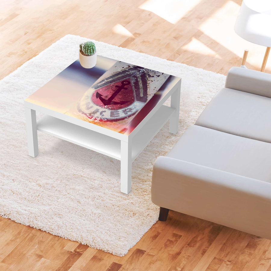 Selbstklebende Folie Anker 2 - IKEA Lack Tisch 78x78 cm - Wohnzimmer