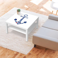 Selbstklebende Folie Anker - IKEA Lack Tisch 78x78 cm - Wohnzimmer