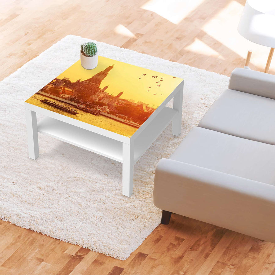 Selbstklebende Folie Bangkok Sunset - IKEA Lack Tisch 78x78 cm - Wohnzimmer