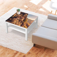 Selbstklebende Folie Bhutans Paradise - IKEA Lack Tisch 78x78 cm - Wohnzimmer
