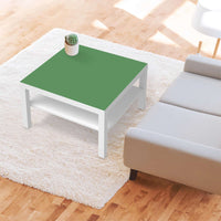 Selbstklebende Folie Grün Light - IKEA Lack Tisch 78x78 cm - Wohnzimmer