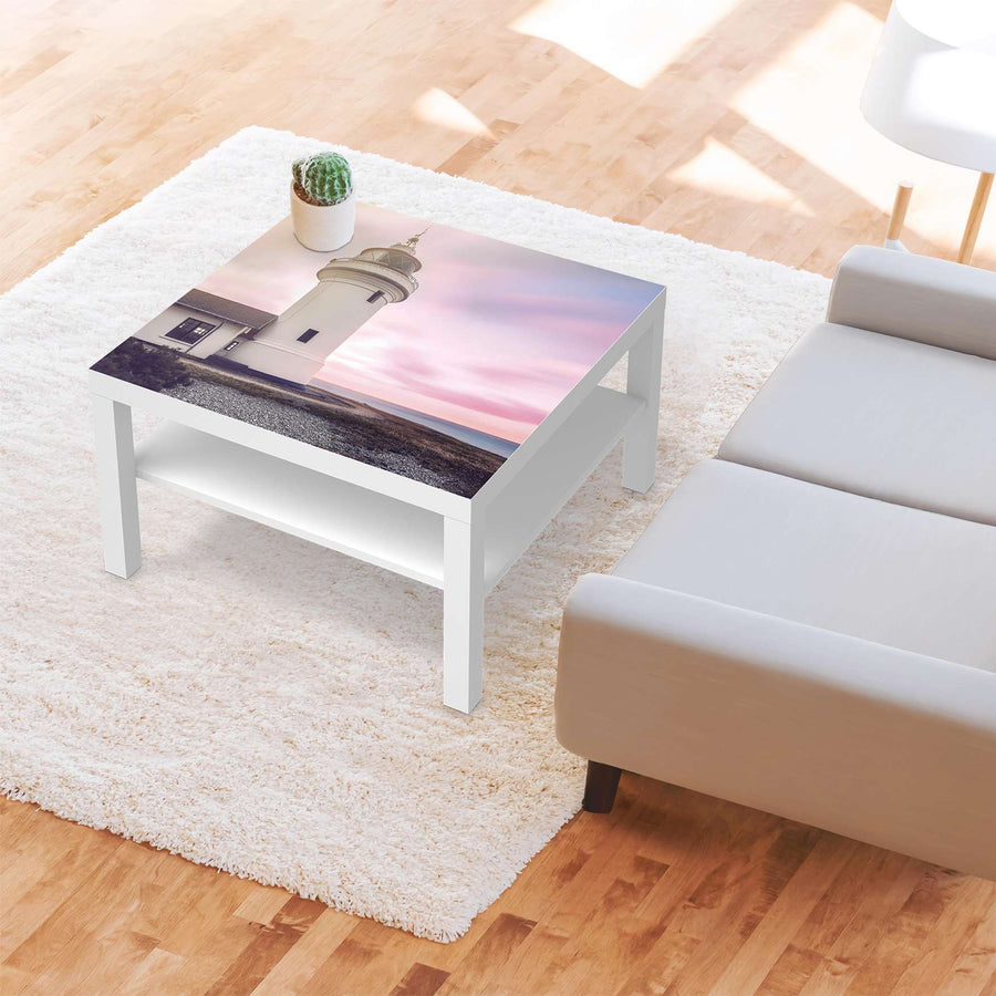 Selbstklebende Folie Lighthouse - IKEA Lack Tisch 78x78 cm - Wohnzimmer