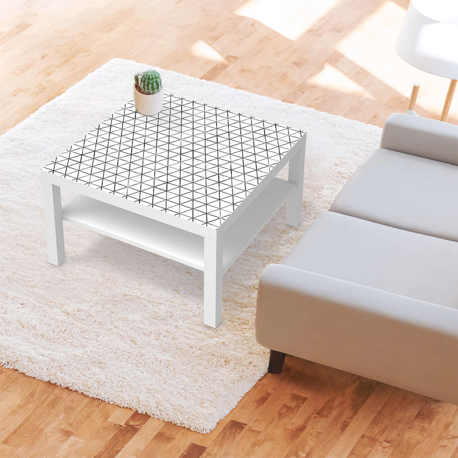 Selbstklebende Folie Mediana - IKEA Lack Tisch 78x78 cm - Wohnzimmer