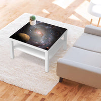 Selbstklebende Folie Milky Way - IKEA Lack Tisch 78x78 cm - Wohnzimmer