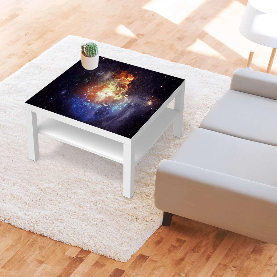 Selbstklebende Folie Nebula - IKEA Lack Tisch 78x78 cm - Wohnzimmer
