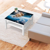 Selbstklebende Folie Outer Space - IKEA Lack Tisch 78x78 cm - Wohnzimmer