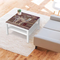 Selbstklebende Folie Pako - IKEA Lack Tisch 78x78 cm - Wohnzimmer