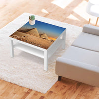 Selbstklebende Folie Pyramids - IKEA Lack Tisch 78x78 cm - Wohnzimmer