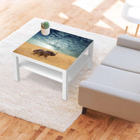 Selbstklebende Folie Rhino - IKEA Lack Tisch 78x78 cm - Wohnzimmer
