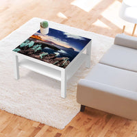 Selbstklebende Folie Seaside - IKEA Lack Tisch 78x78 cm - Wohnzimmer