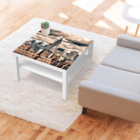 Selbstklebende Folie Skyline NYC - IKEA Lack Tisch 78x78 cm - Wohnzimmer