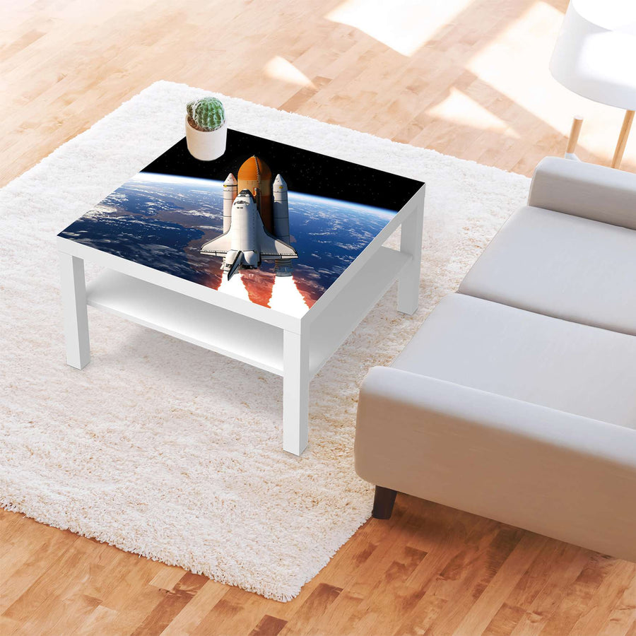 Selbstklebende Folie Space Traveller - IKEA Lack Tisch 78x78 cm - Wohnzimmer