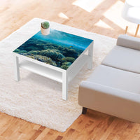 Selbstklebende Folie Underwater World - IKEA Lack Tisch 78x78 cm - Wohnzimmer