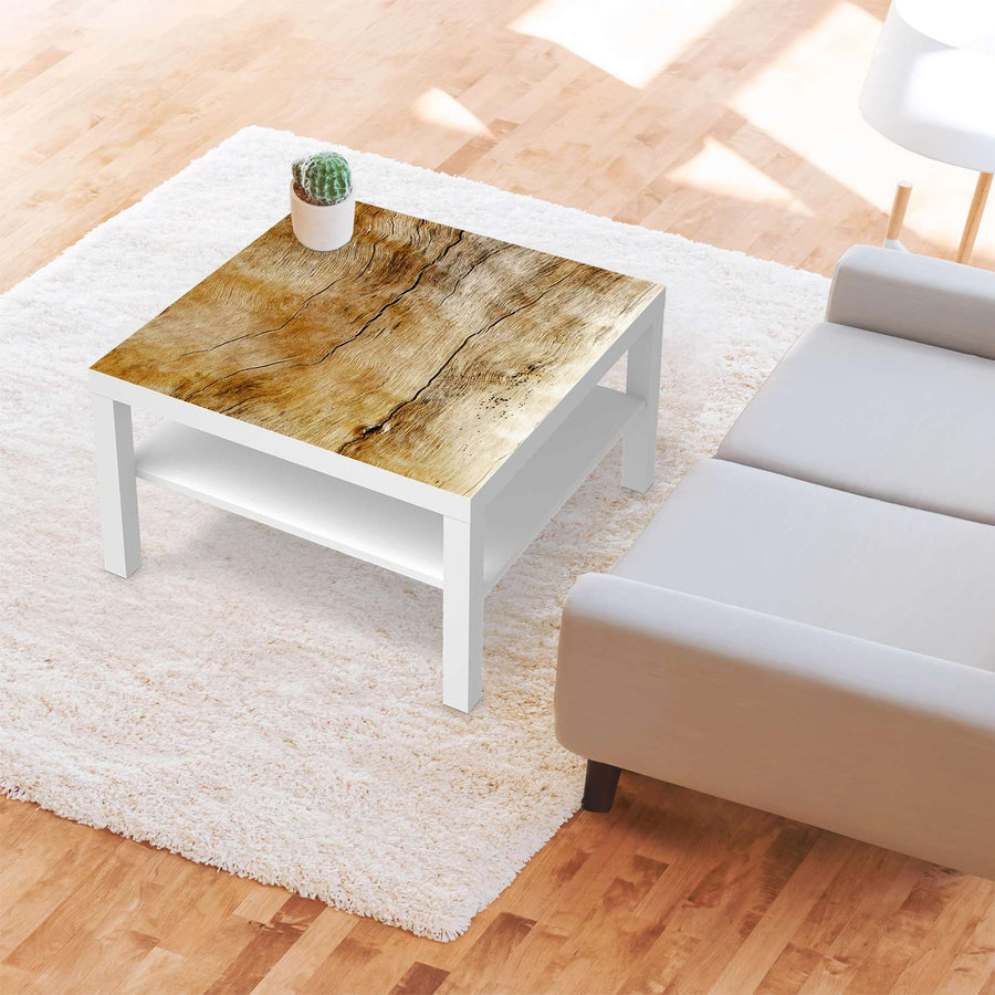 Selbstklebende Folie Unterholz - IKEA Lack Tisch 78x78 cm - Wohnzimmer