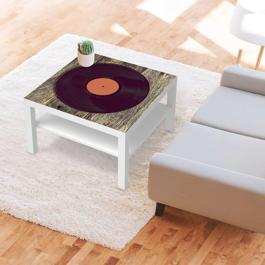 Selbstklebende Folie Vinyl - IKEA Lack Tisch 78x78 cm - Wohnzimmer