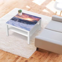 Selbstklebende Folie Zauberhafte Winterlandschaft - IKEA Lack Tisch 78x78 cm - Wohnzimmer