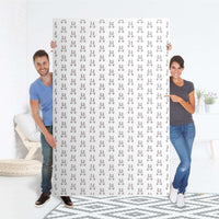 Selbstklebende Folie Hoppel - IKEA Pax Schrank 236 cm Höhe - 3 Türen - Folie