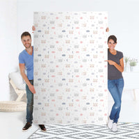 Selbstklebende Folie Sweet Dreams - IKEA Pax Schrank 236 cm Höhe - 3 Türen - Folie