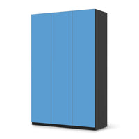 Selbstklebende Folie Blau Light - IKEA Pax Schrank 236 cm Höhe - 3 Türen - schwarz