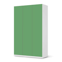 Selbstklebende Folie Grün Light - IKEA Pax Schrank 236 cm Höhe - 3 Türen - weiss