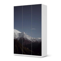 Selbstklebende Folie Mountain Sky - IKEA Pax Schrank 236 cm Höhe - 3 Türen - weiss
