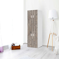 Selbstklebende Folie Dark washed - IKEA Stuva / Fritids kombiniert - 2 große Türen und 2 kleine Türen - Kinderzimmer