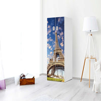 Selbstklebende Folie La Tour Eiffel - IKEA Stuva / Fritids kombiniert - 2 große Türen und 2 kleine Türen - Kinderzimmer